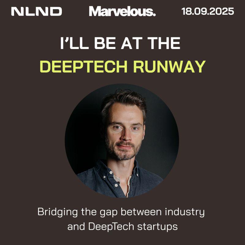 Sebastian Pütz pitcht auf der DeepTech Runway
