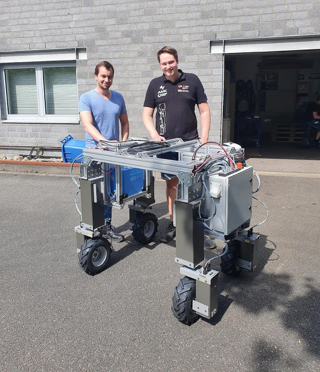 First test drives with robot prototype Lero